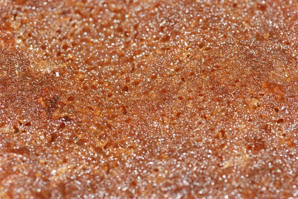 Honeycomb cake macro texture — Stock Photo, Image