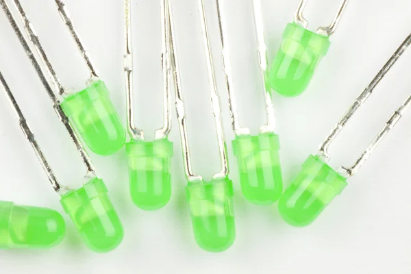 Green LEDs — Stock Photo, Image