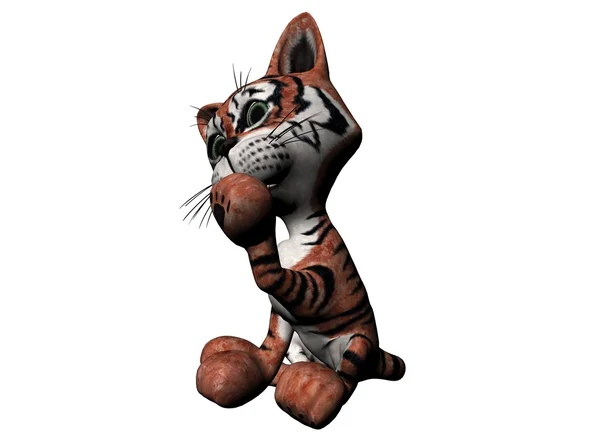 Plush tiger — Stock Photo, Image