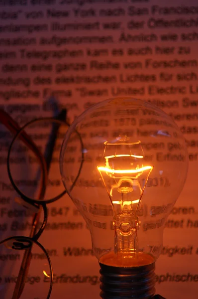 stock image Bulb And Glasses