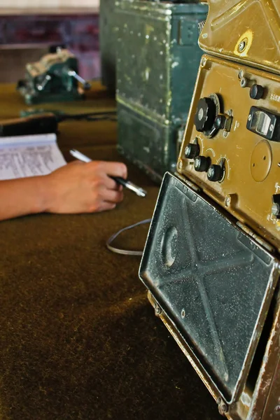 stock image Military radio control room (2)