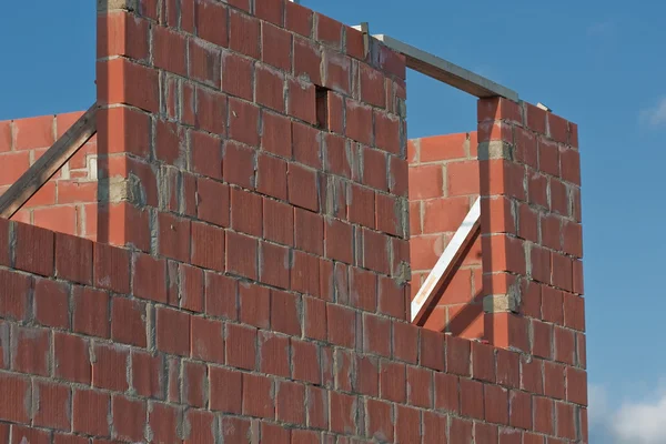 Home construction brick works — Stock Photo, Image