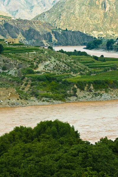 stock image Bend of the jinsha river