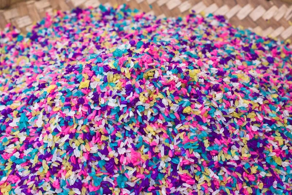 Detail of five-coloured rice — Stock Photo, Image