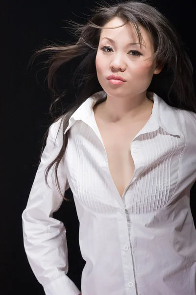 Hot asian fashion model — Stock Photo, Image