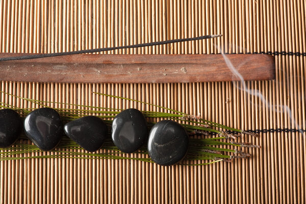 Incense and volcanic hot-stones