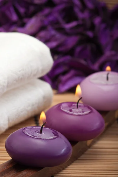 Purple spa relaxation (1) — Stock Photo, Image