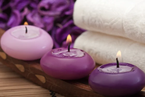 Purple spa relaxation (2) — Stock Photo, Image