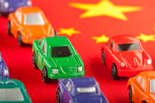 저렴 한 중국 자동차 수입 (2) 스톡 사진
