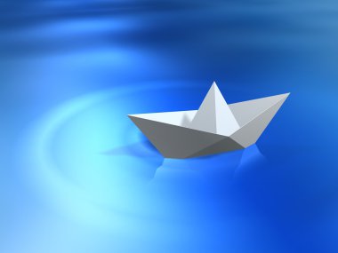 Paper ship clipart