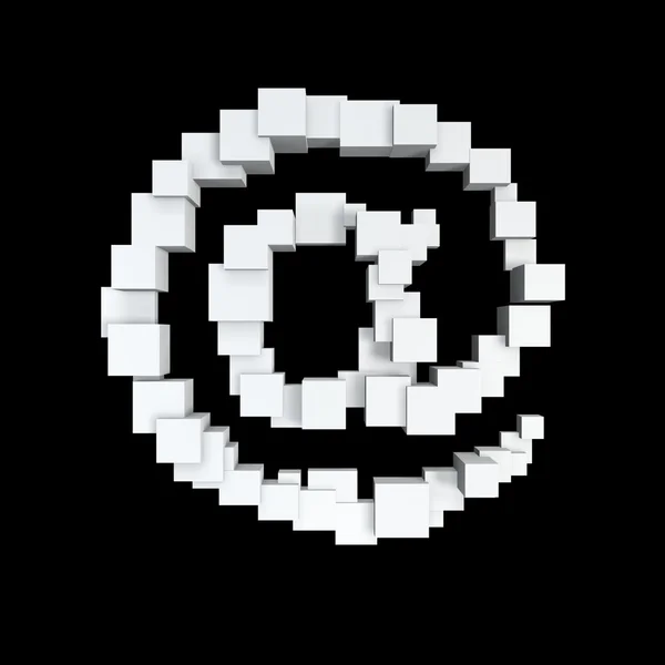 Symbol políčka e-mail pixelů — Stock fotografie