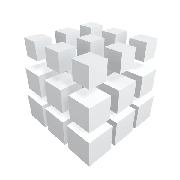 Cubes array — Stock Photo, Image