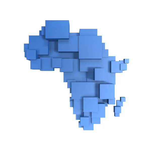 Afrika Haritası kutusu — Stok fotoğraf