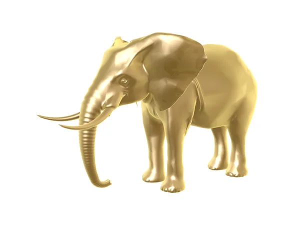 Golden elephant — Stock Photo, Image