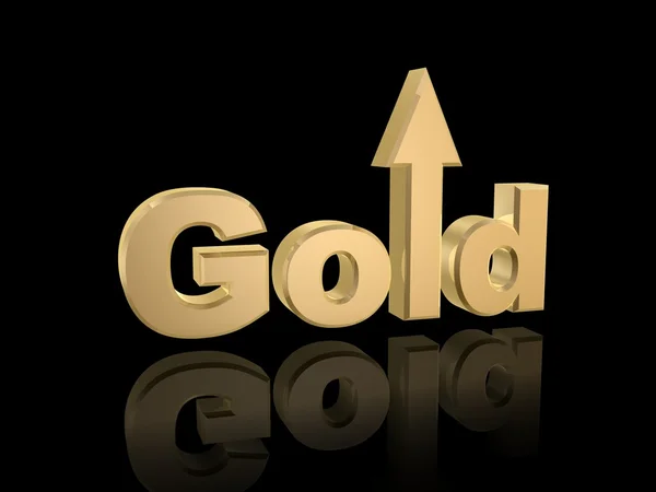 Gold up — Stock Photo, Image