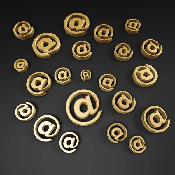 Symbole e-mail — Zdjęcie stockowe