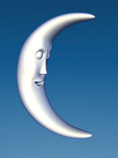Лицо Луны — стоковое фото