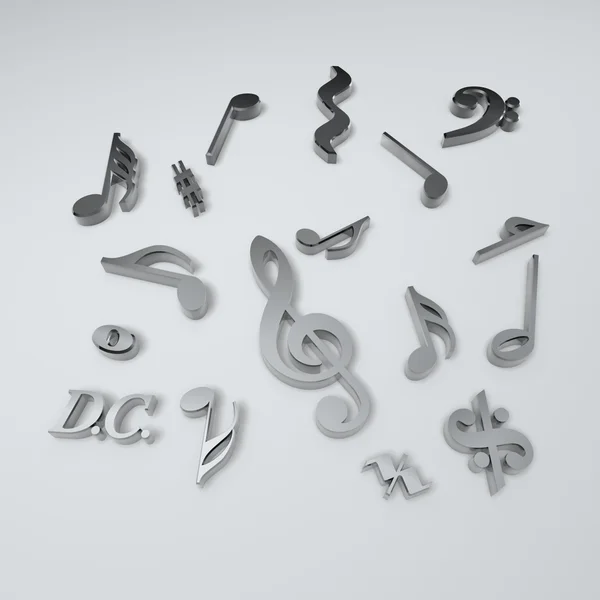 Muzieksymbolen — Stockfoto