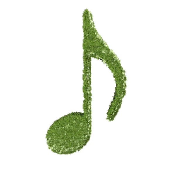 Muzyka symbol trawa — Zdjęcie stockowe