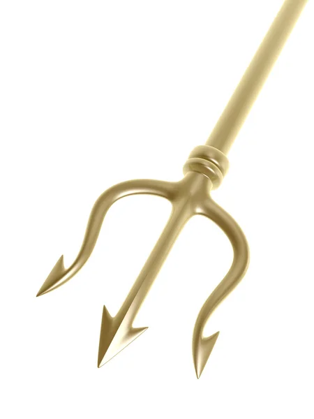 Altın trident — Stok fotoğraf
