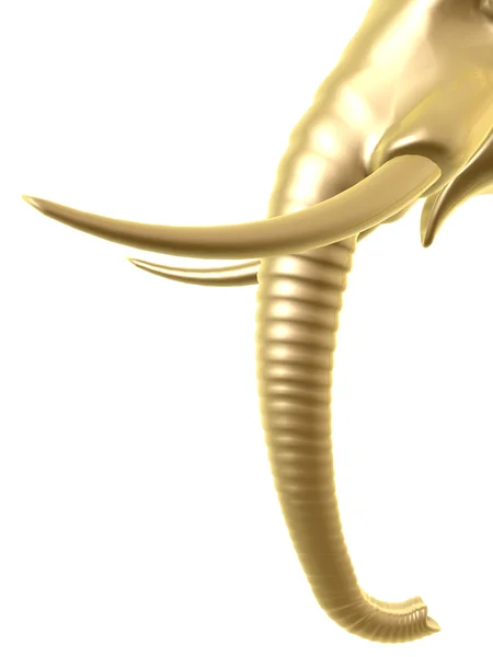 Tronco de elefante dourado Imagem De Stock
