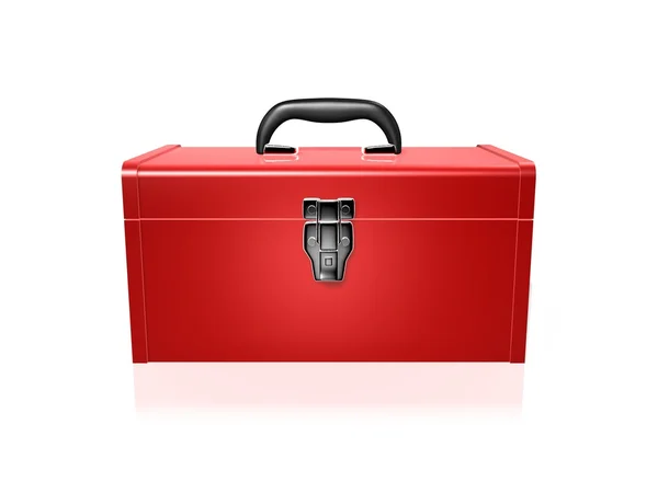 붉은 도구 상자 스톡 사진