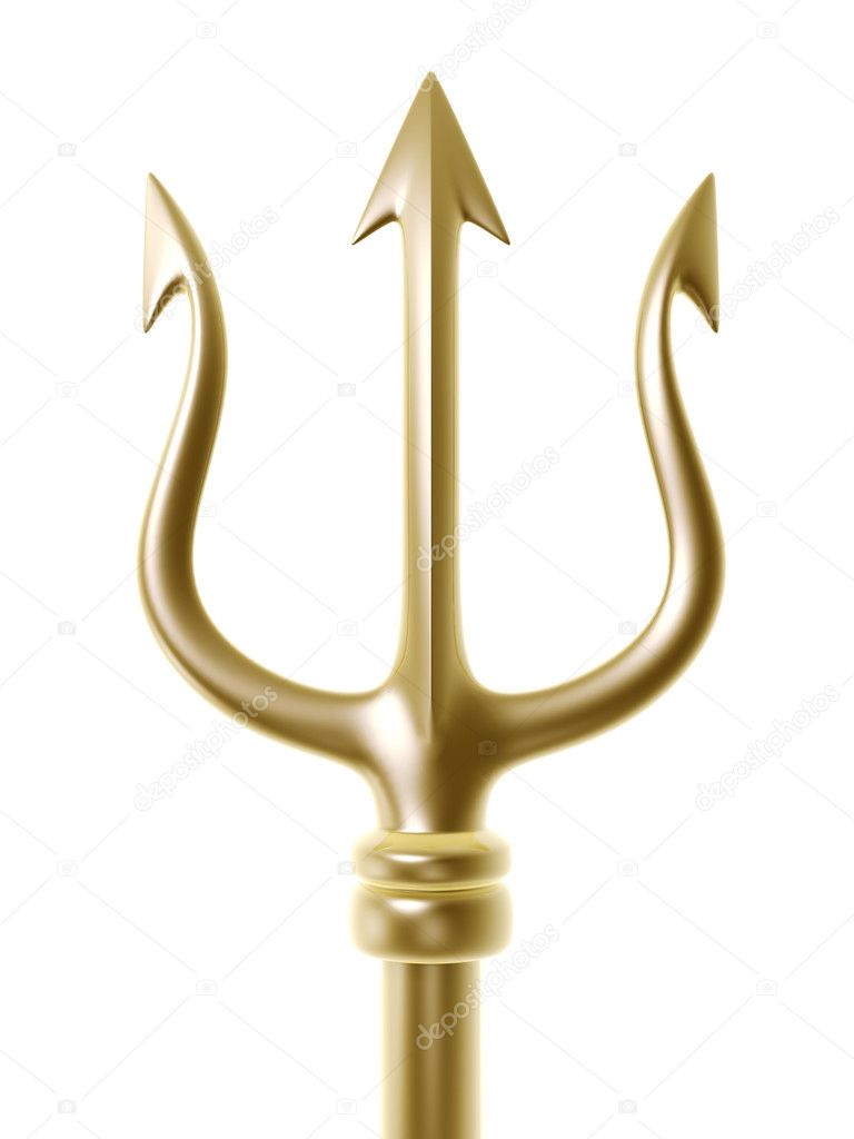 Golden trident Stock Photo by ©sgamez 3159104
