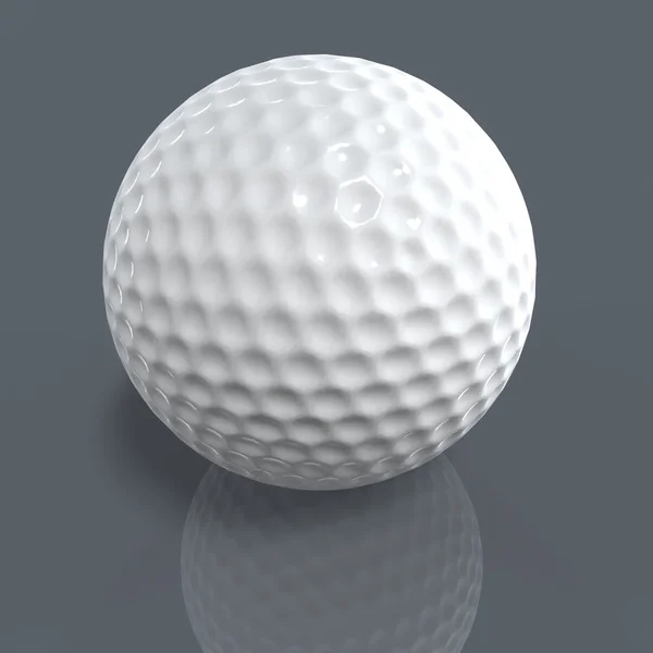 Golfball på bakken – stockfoto