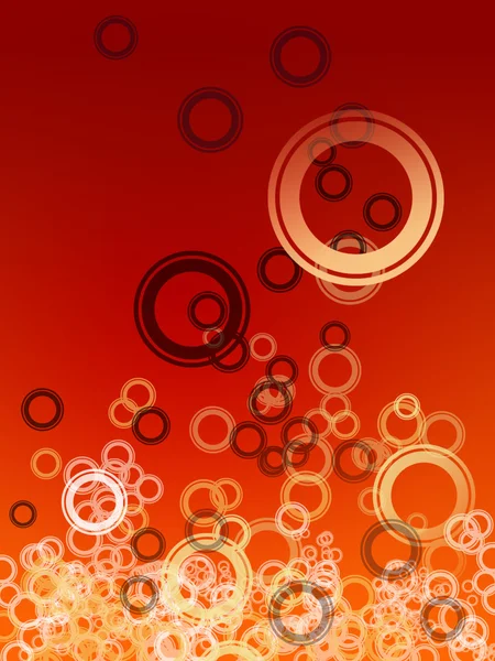 Hot circles flying — Stock Photo, Image