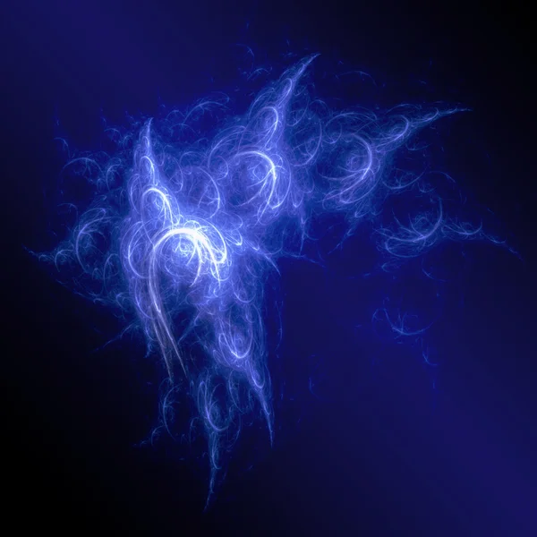 Espaço azul de raios de caos — Fotografia de Stock