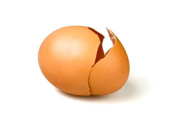 Broken empty egg clipart