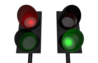 Red light, green light clipart