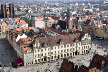 Market Square in Wroclaw clipart