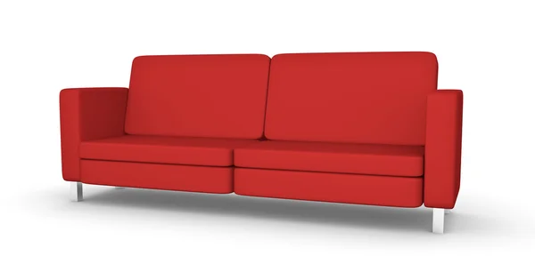 stock image Red sofa