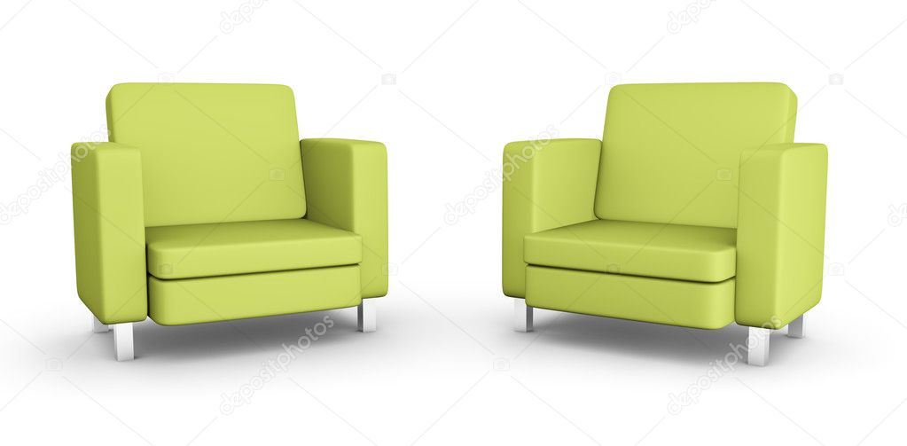 Two green armchairs — Stock Photo © bayberry 3175001