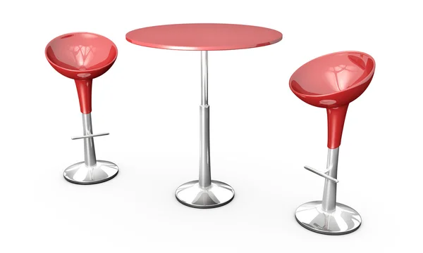 Bar tafel en stoelen — Stockfoto