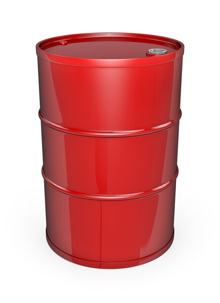 Red oil drum