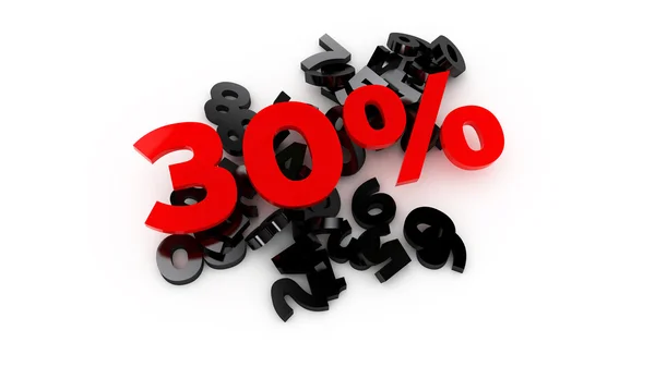 Продажа -30% — стоковое фото