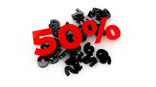 Sale -50% — 图库照片