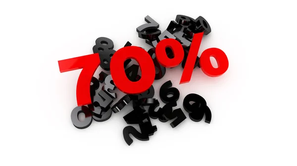 Sale -70% — 图库照片