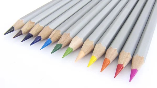 12 matite di colore — Foto Stock