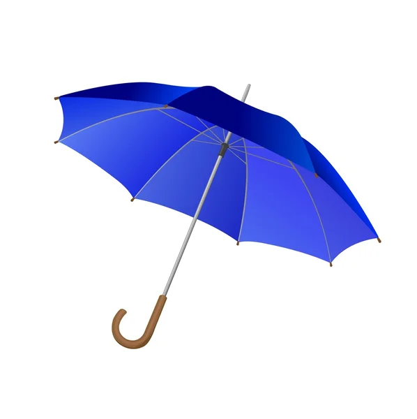 Blauwe paraplu — Stockvector