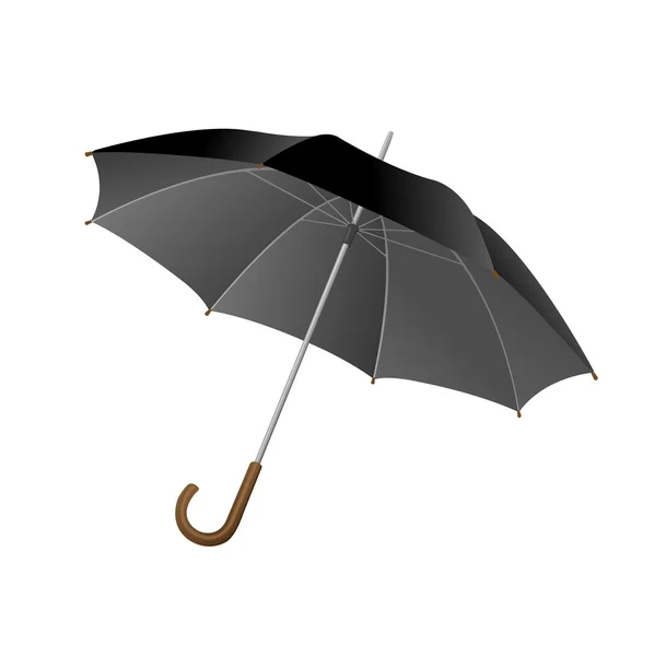 Fekete esernyő — Stock Vector
