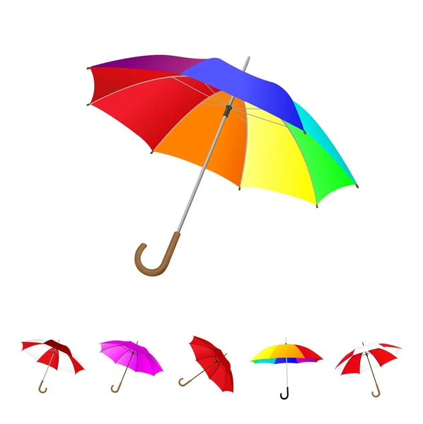 Umbrella set — Stock Vector