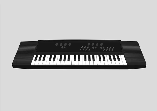 Elektronische Tastatur bw — Stockvektor