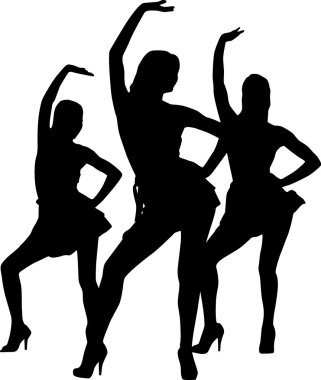 siluet Kadınlar dans