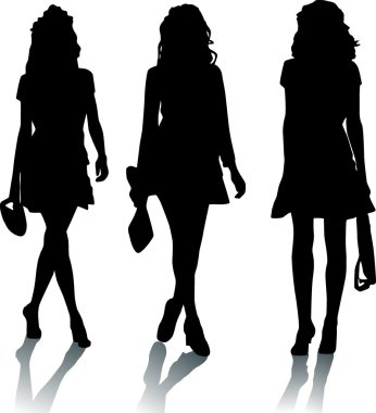 moda kız Silhouettes