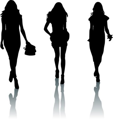 moda kız Silhouettes