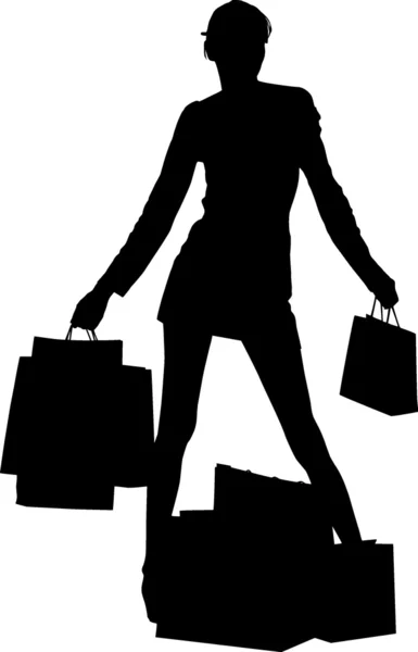 Mania dello shopping — Vettoriale Stock