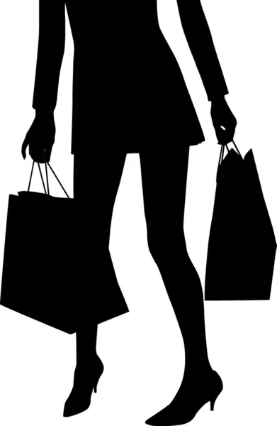 stock vector Shopping mania